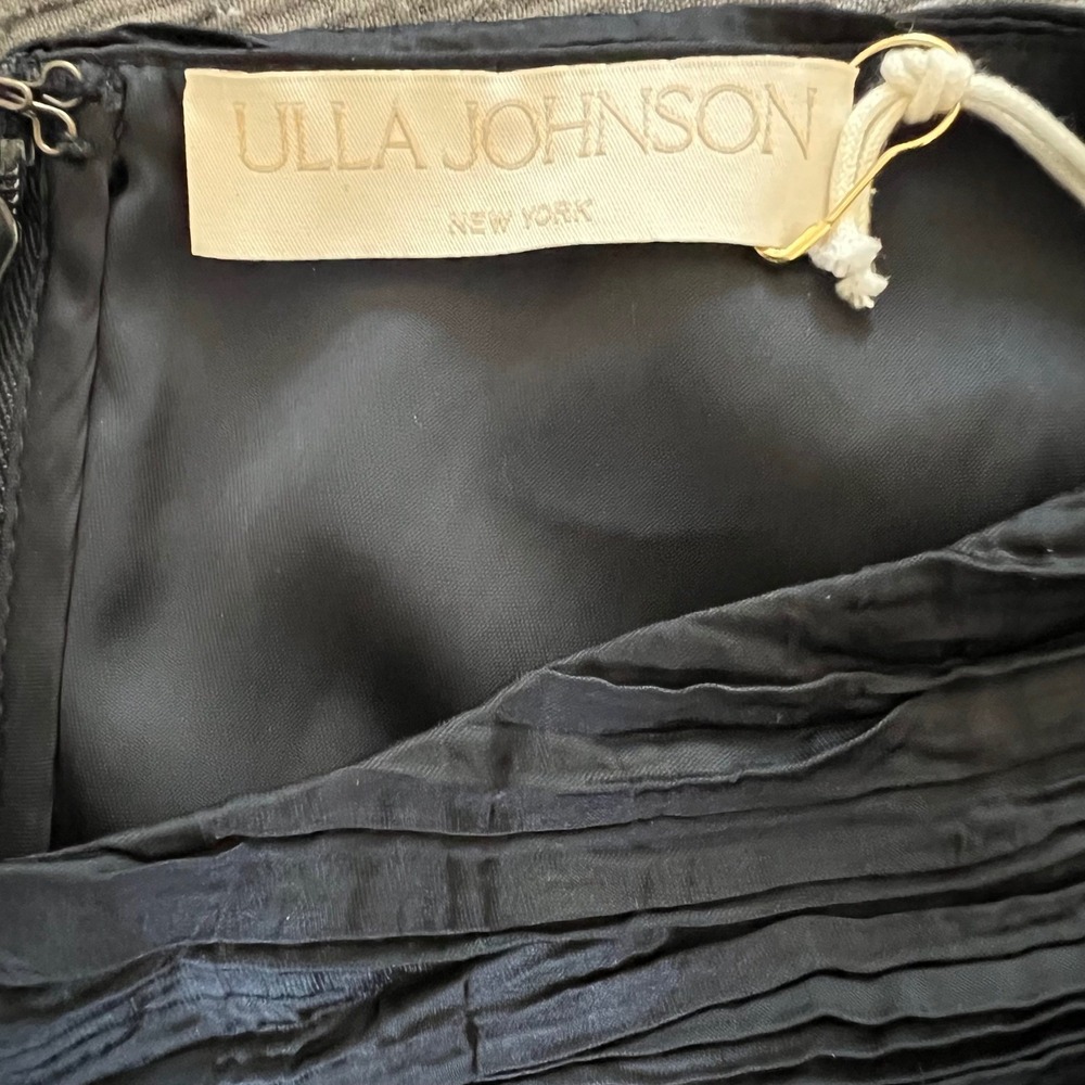Ulla Johnson Circe Gown Noir Black Pleated Sleeveless Maxi Dress Size 2 - Picture 13 of 15